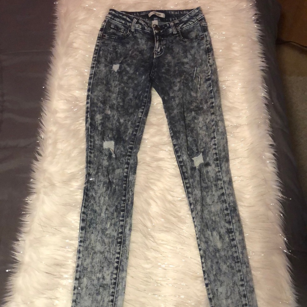 Charolette Russe acid wash jeans